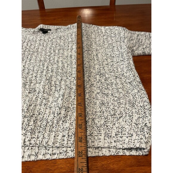 Women’s Sweater Medium Crop Gray Forever 21 Knit Long Sleeve Top Winter - Picture 5 of 9